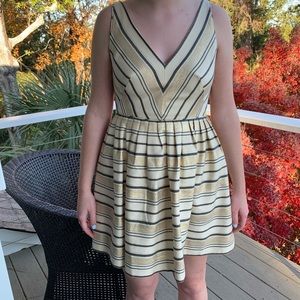 J Crew Gold Metallic Party Dress
